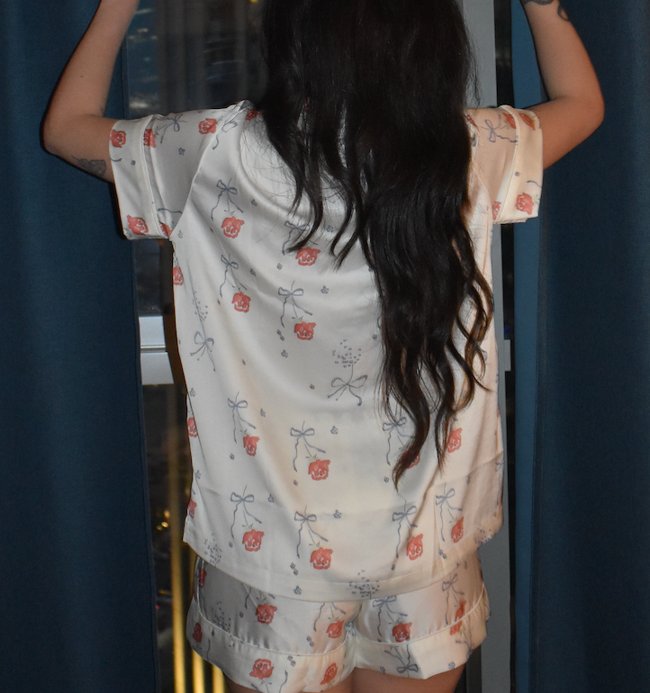 Roses N Bows Short Sleeve & Shorts Set