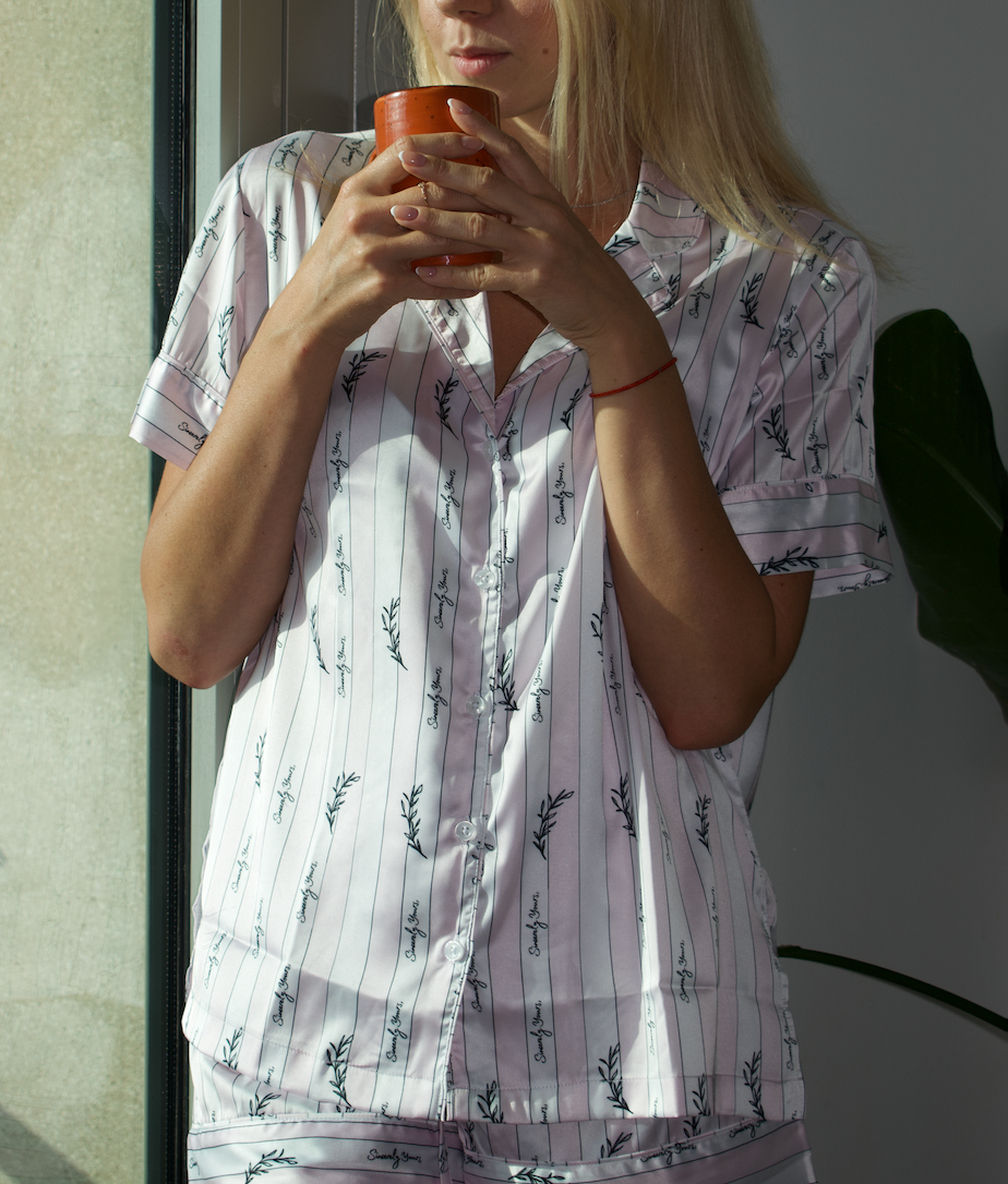 Signature Silk Short Sleeve Top