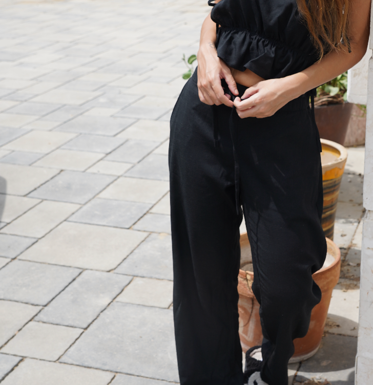 Black Linen Pants
