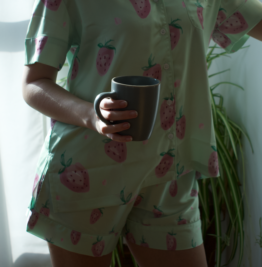 Strawberry Pastels Silk Shorts