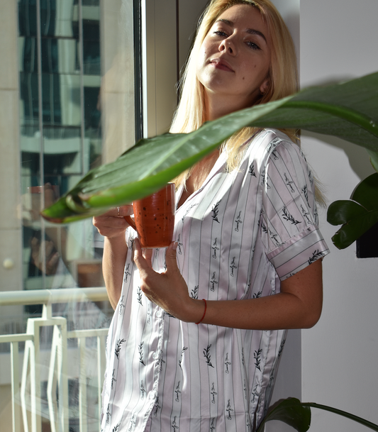 Signature Silk Short Sleeve Top