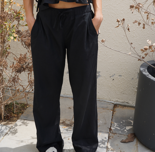 Black Linen Pants