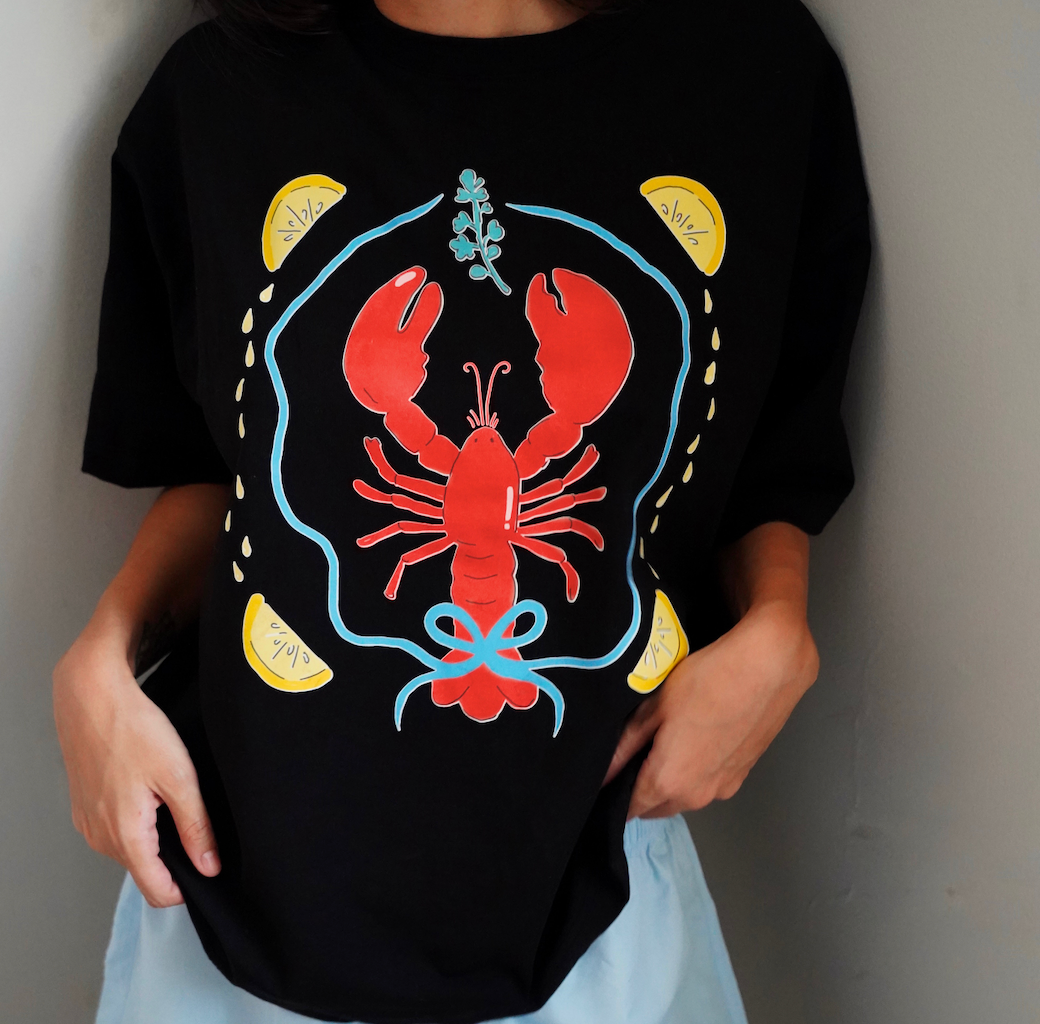 Red Lobster Oversized Tee